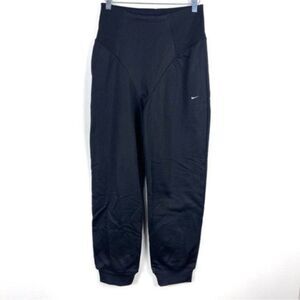 Nike Dri-Fit High Waist Training Pants Fleece Lined Joggers Black Size Medium